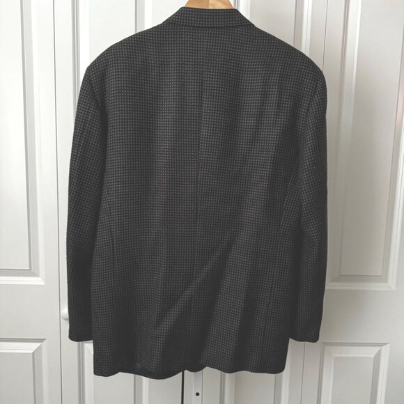 Mani Mens Suit Coat 43R Blazer Made in Italy 100% Pure Virgin Wool Navy - Picture 2 of 14